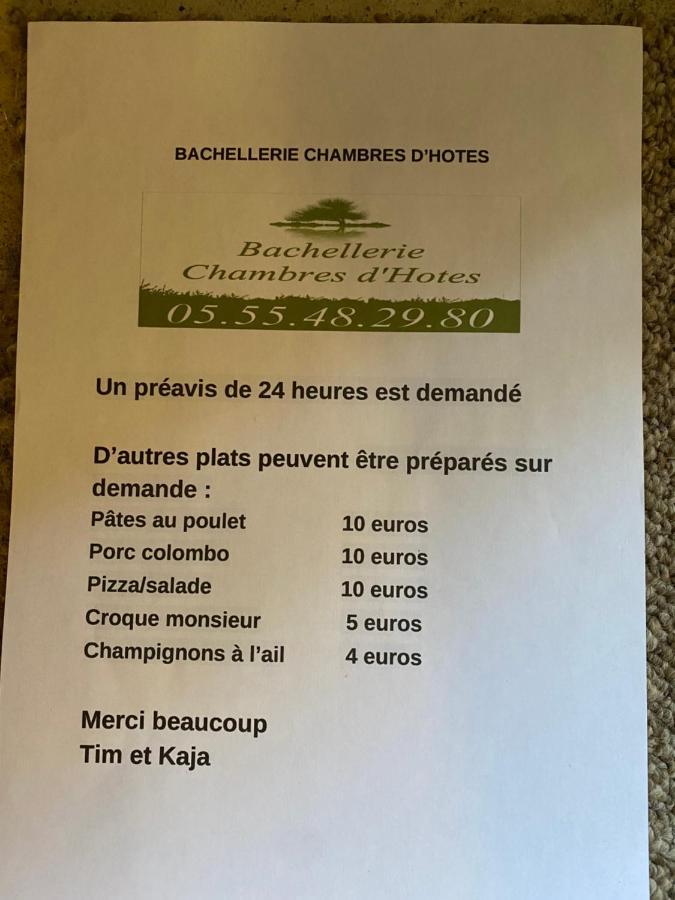 Bachellerie Bed & Breakfast Cheronnac Luaran gambar